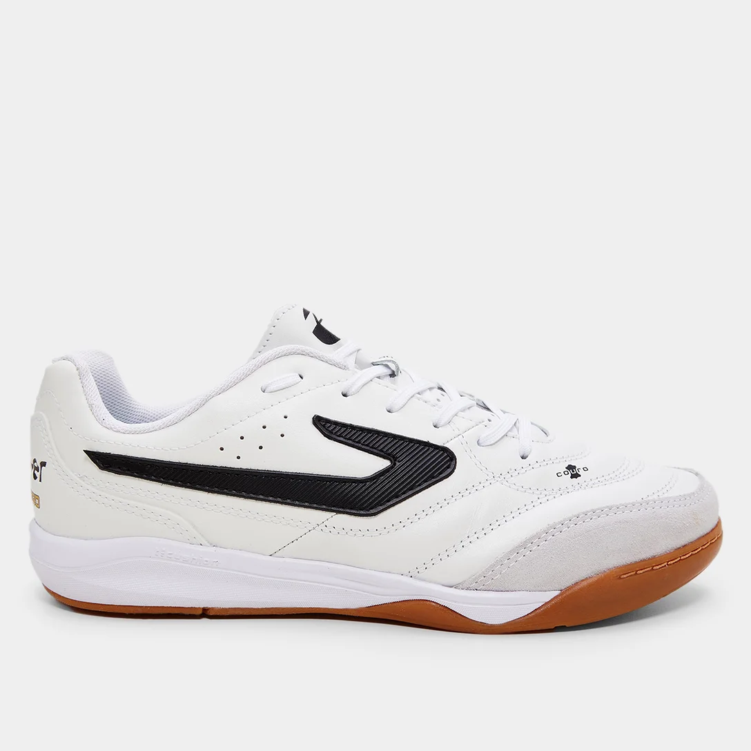 Chuteira Futsal Maestro Pro - Branco e Preto