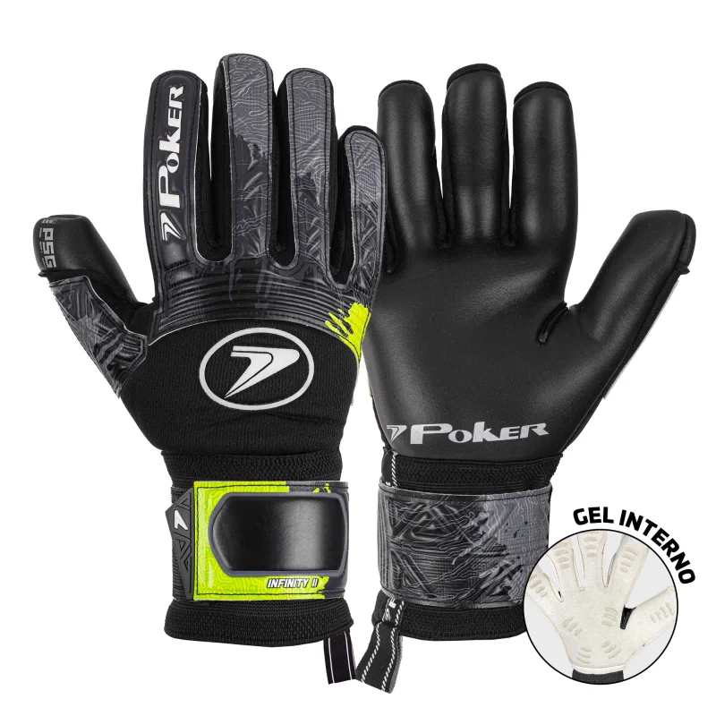 Luva Poker Profissional Infinity II - Preto e Verde