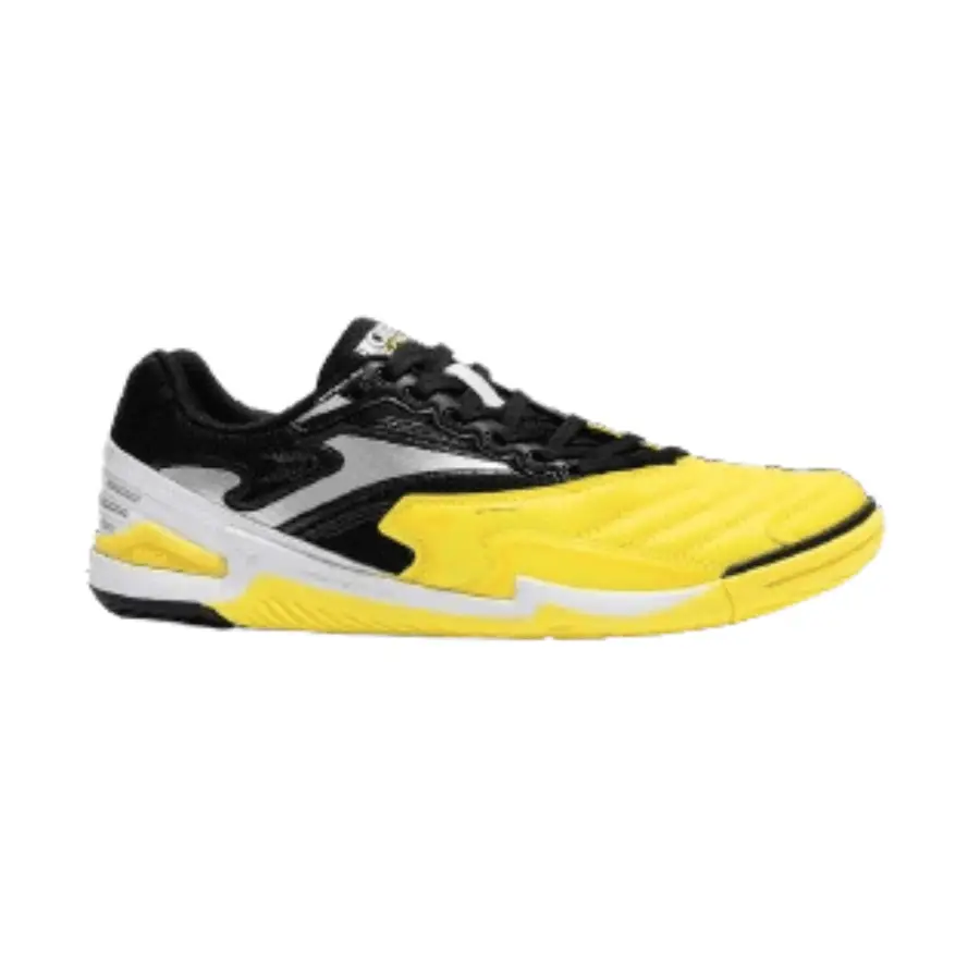 Chuteira Futsa Joma Cancha - Amarelo, Preto e Branco