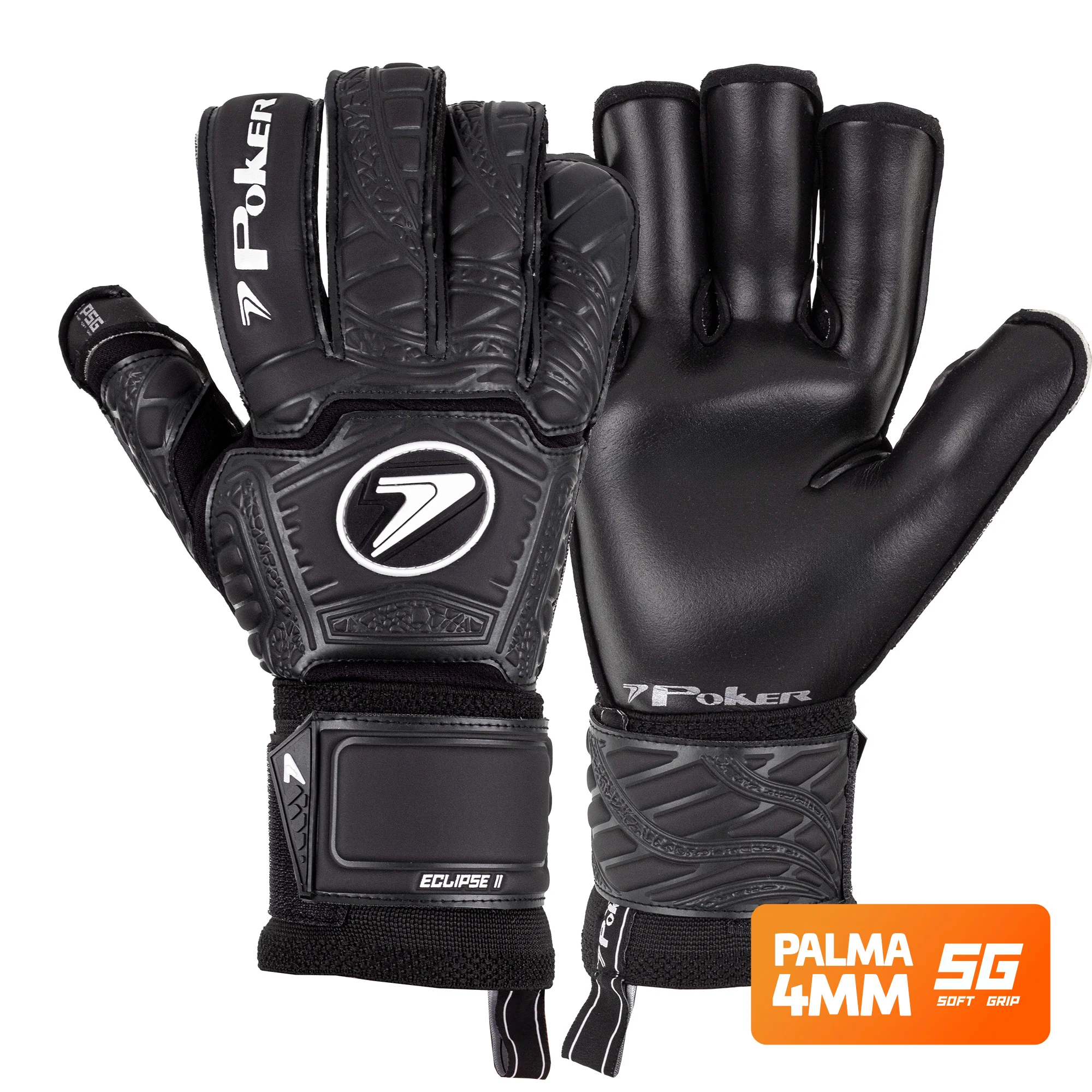 Luva Poker Profissional Eclipse II - Preto